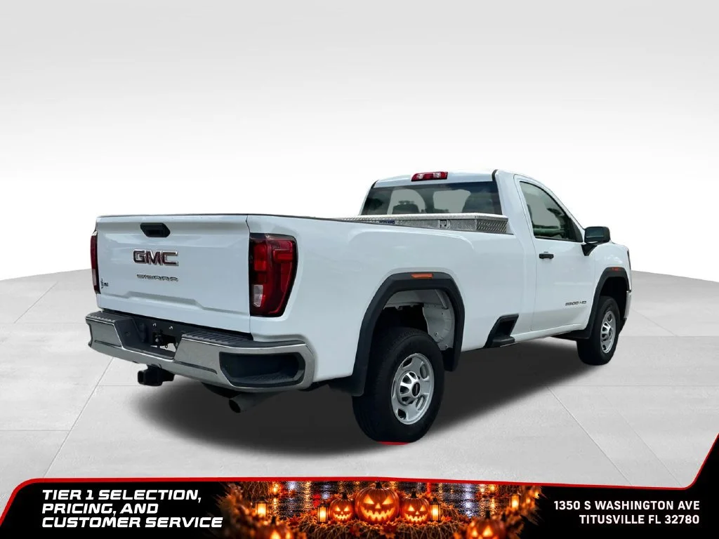 Certified Used 2021 SUMMIT WHITE GMC 2WD Regular Cab Long Bed image 7
