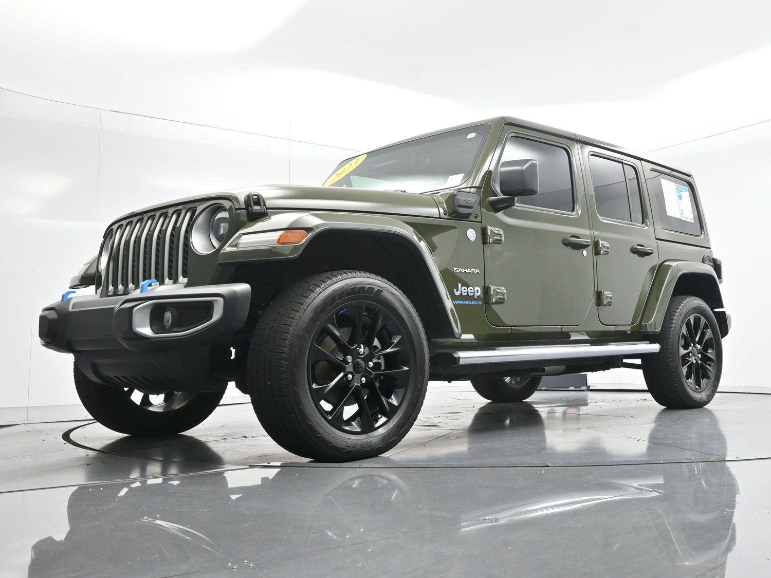 Used 2023 Sarge Green Clearcoat Jeep Sahara image 48
