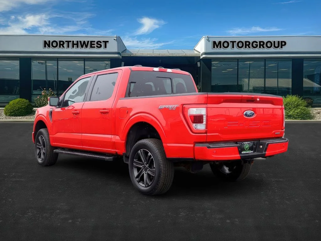 Used 2021 Race Red Ford LARIAT image 5