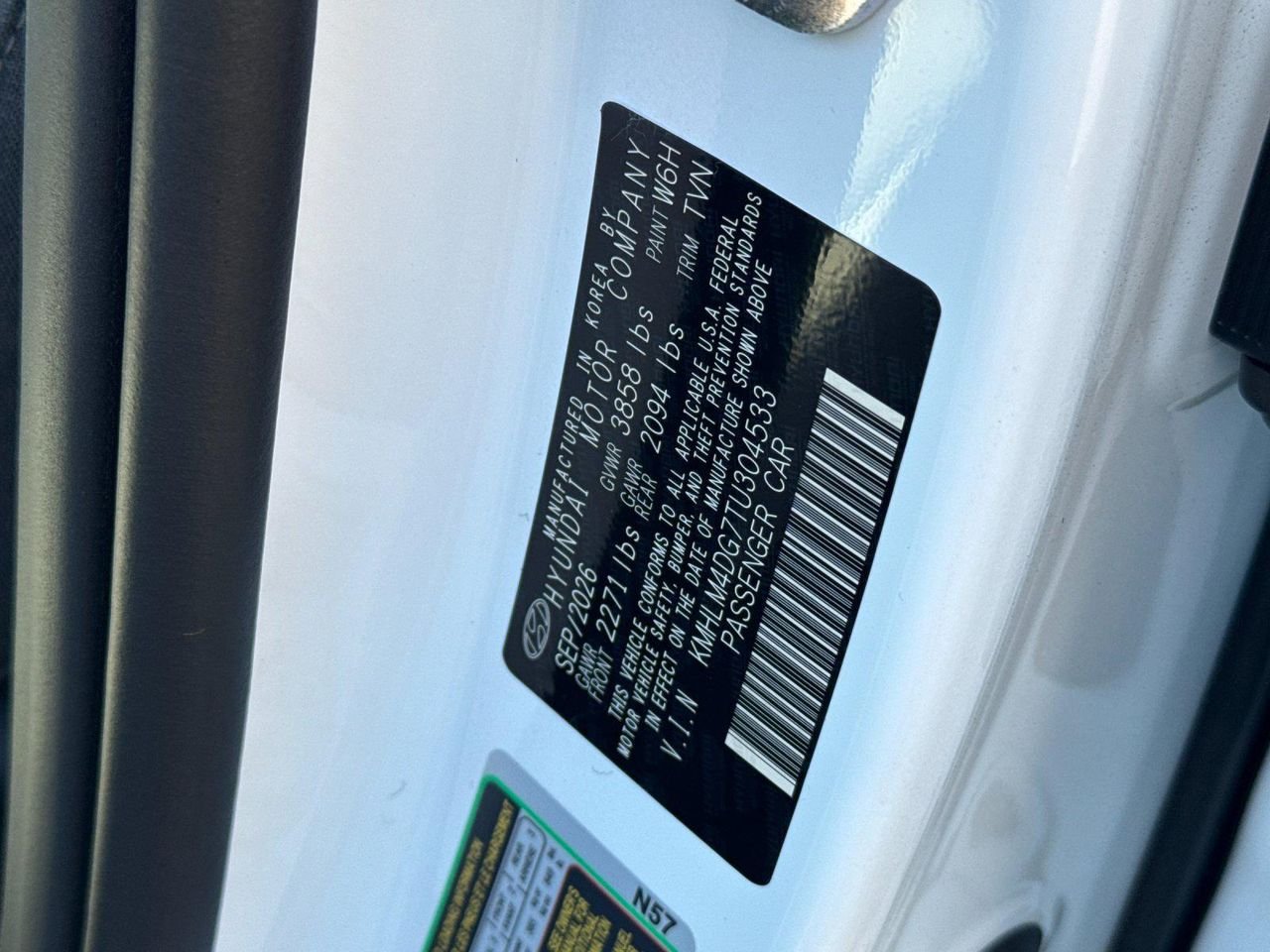 New 2026 White Hyundai SEL Sport Plus image 25