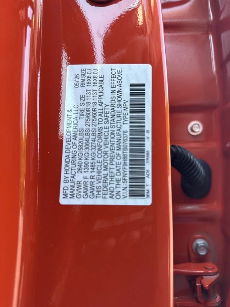 New 2026 Sunset Orange Honda TrailSport Elite image 23