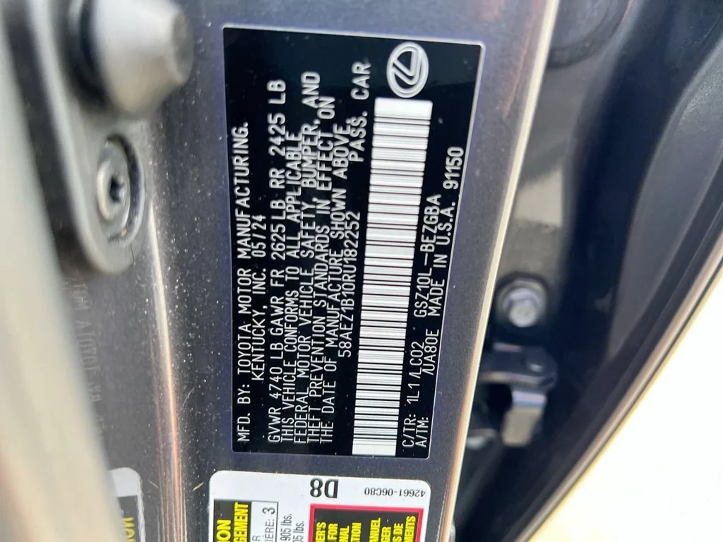 Certified Used 2024 CLOUDBURST GRAY Lexus 350 Luxury image 22