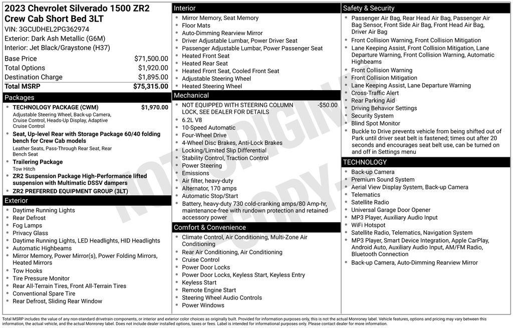 Used 2023 Gray Chevrolet ZR2 image 25