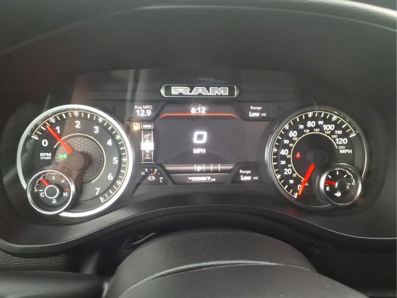Used 2025 Flame Red Clearcoat Ram Big Horn image 19