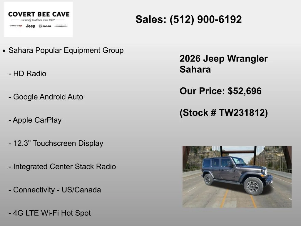 New 2026 Granite Crystal Metallic Clear-Coat Exterior Paint Jeep Sahara image 12