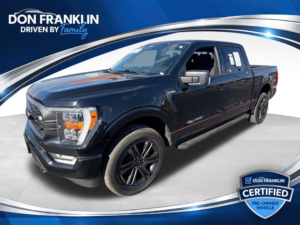 Used 2022 Black Ford XLT image 1