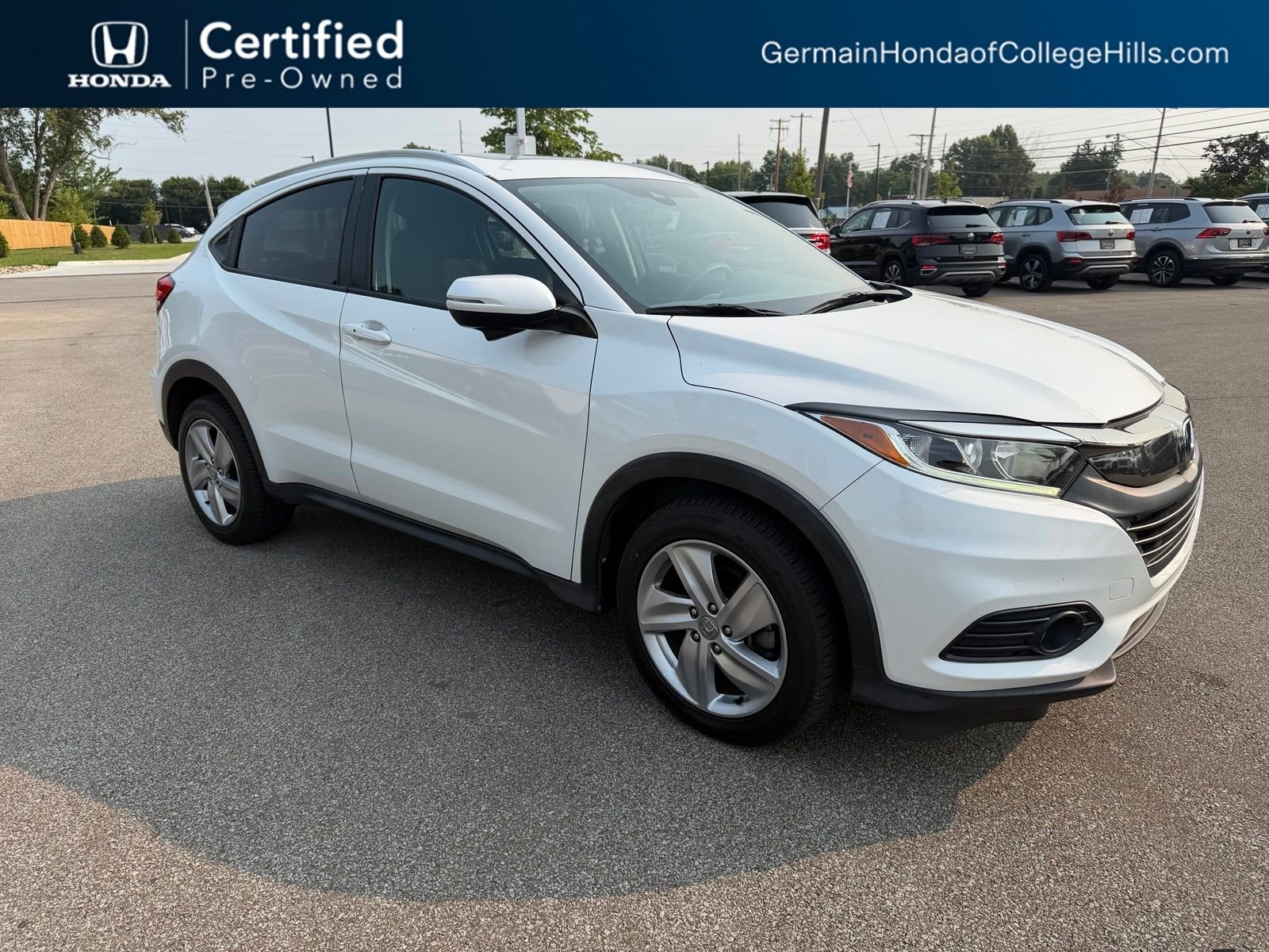 Certified Used 2019 Platinum White Pearl Honda EX image 3