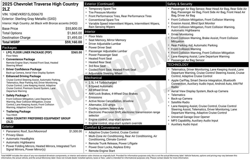 Used 2025 Gray Chevrolet High Country image 9
