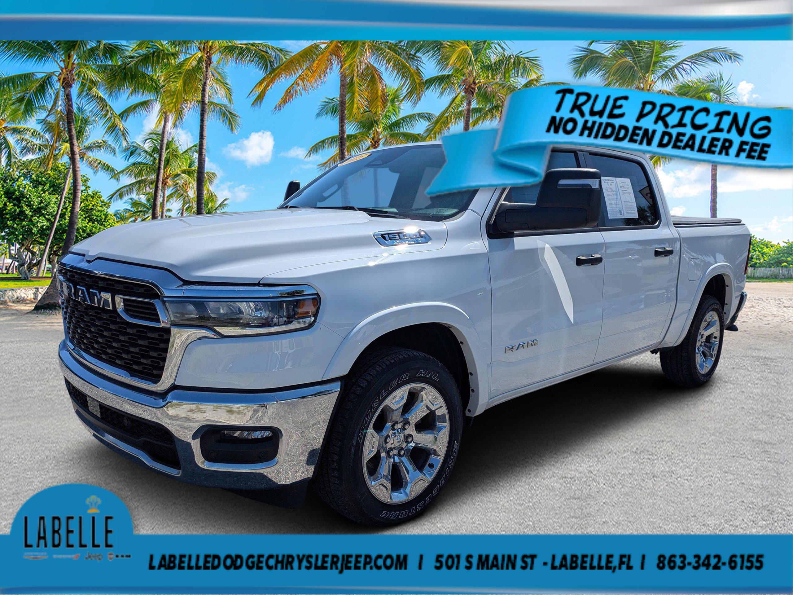Used 2025 Bright White Clearcoat Ram Big Horn image 7