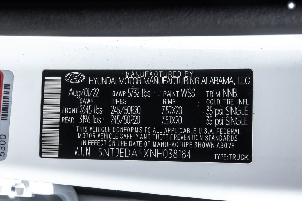 Certified Used 2022 White Hyundai Limited image 38