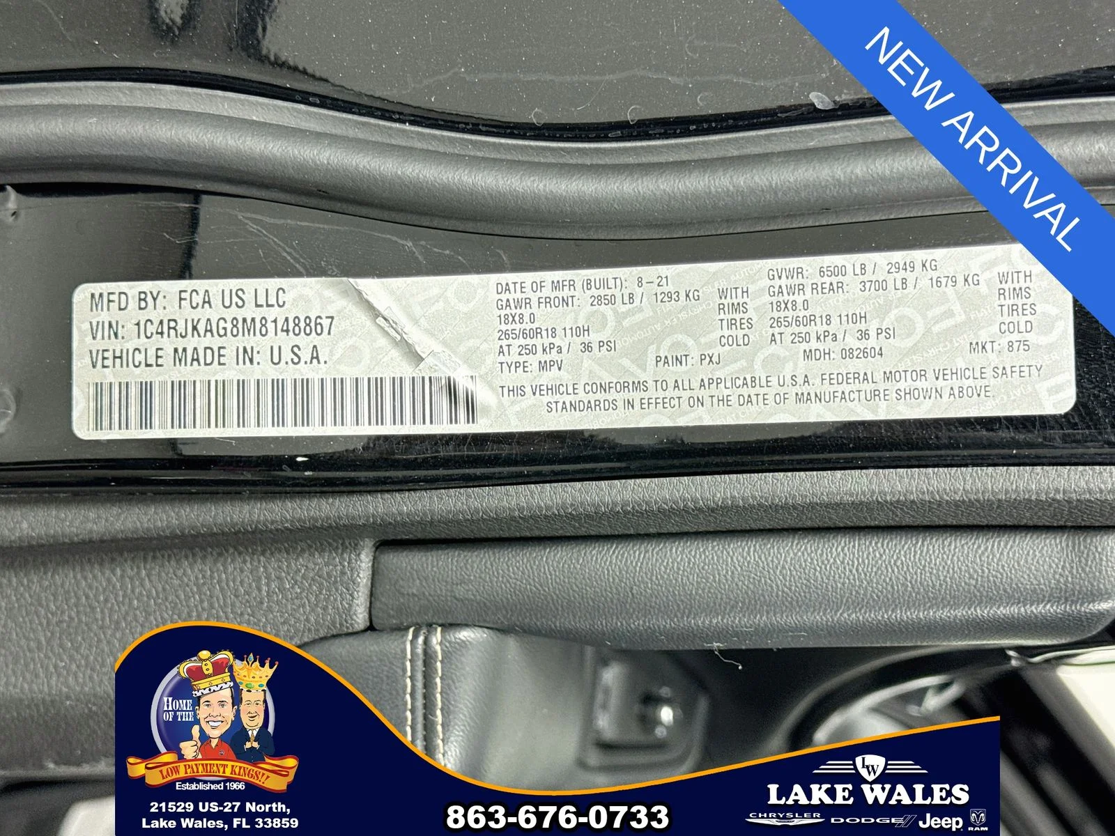 Certified Used 2021 Black Jeep Laredo image 32