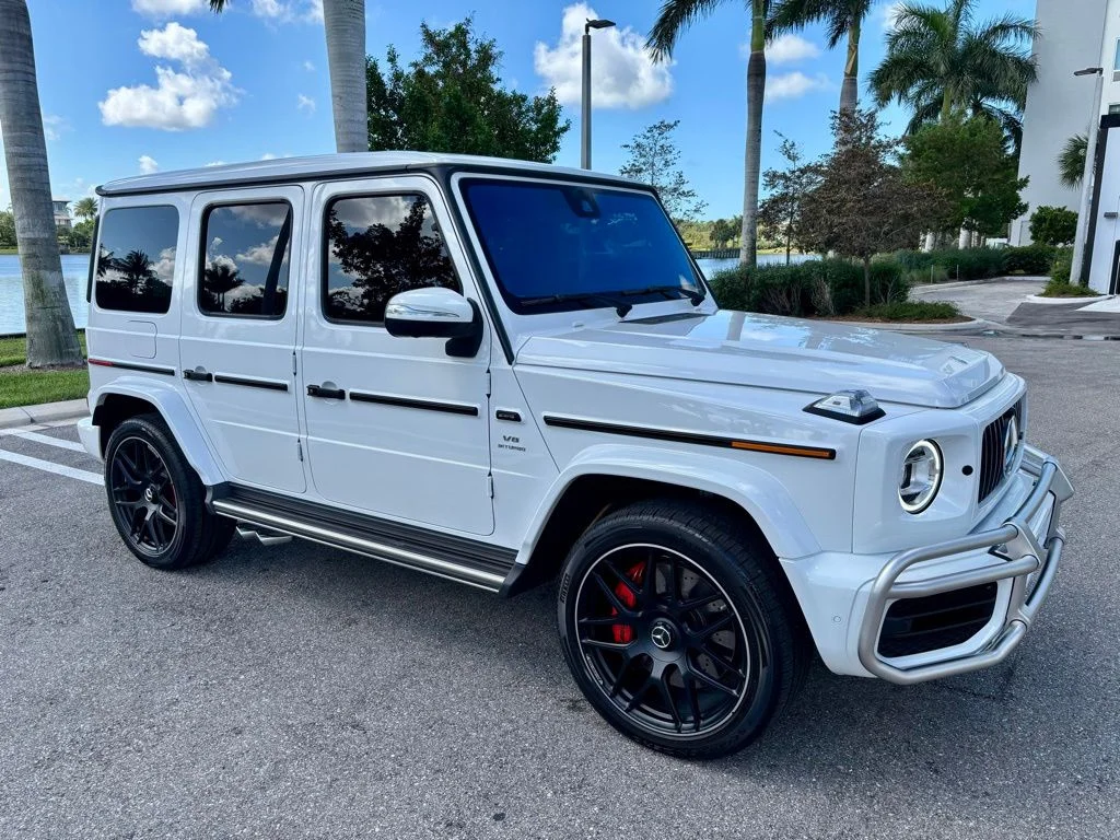 Used 2021 designo Moonlight White Metallic Mercedes-Benz G 63 AMG® image 4