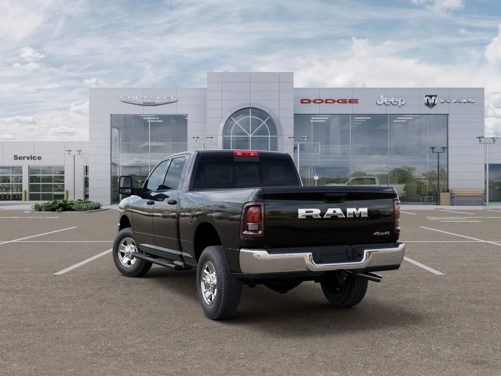 New 2026 Diamond Black Crystal Pearl-Coat Exterior Paint RAM Tradesman image 31