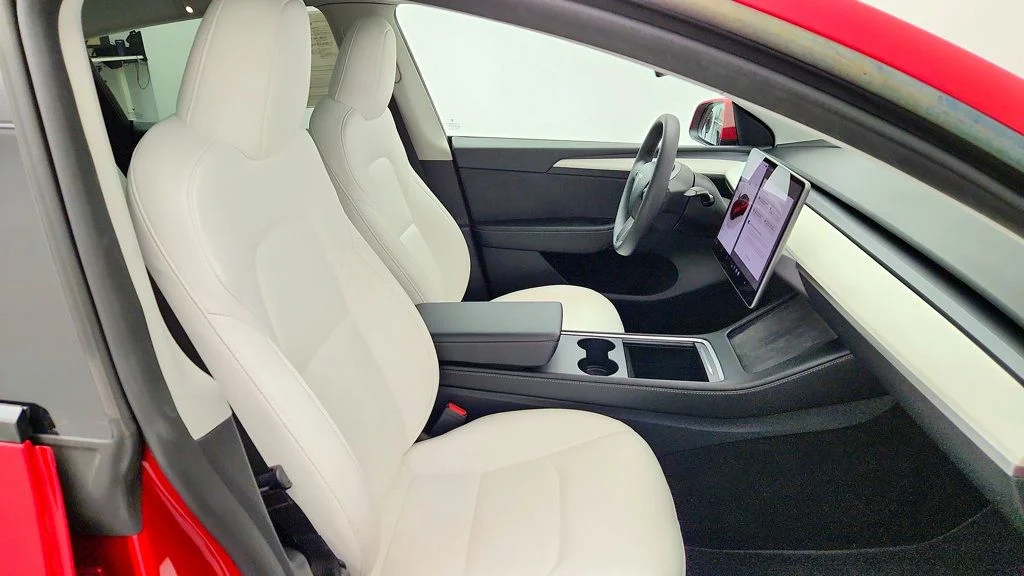 Used 2023 Red Multi-Coat Tesla Long Range AWD image 31
