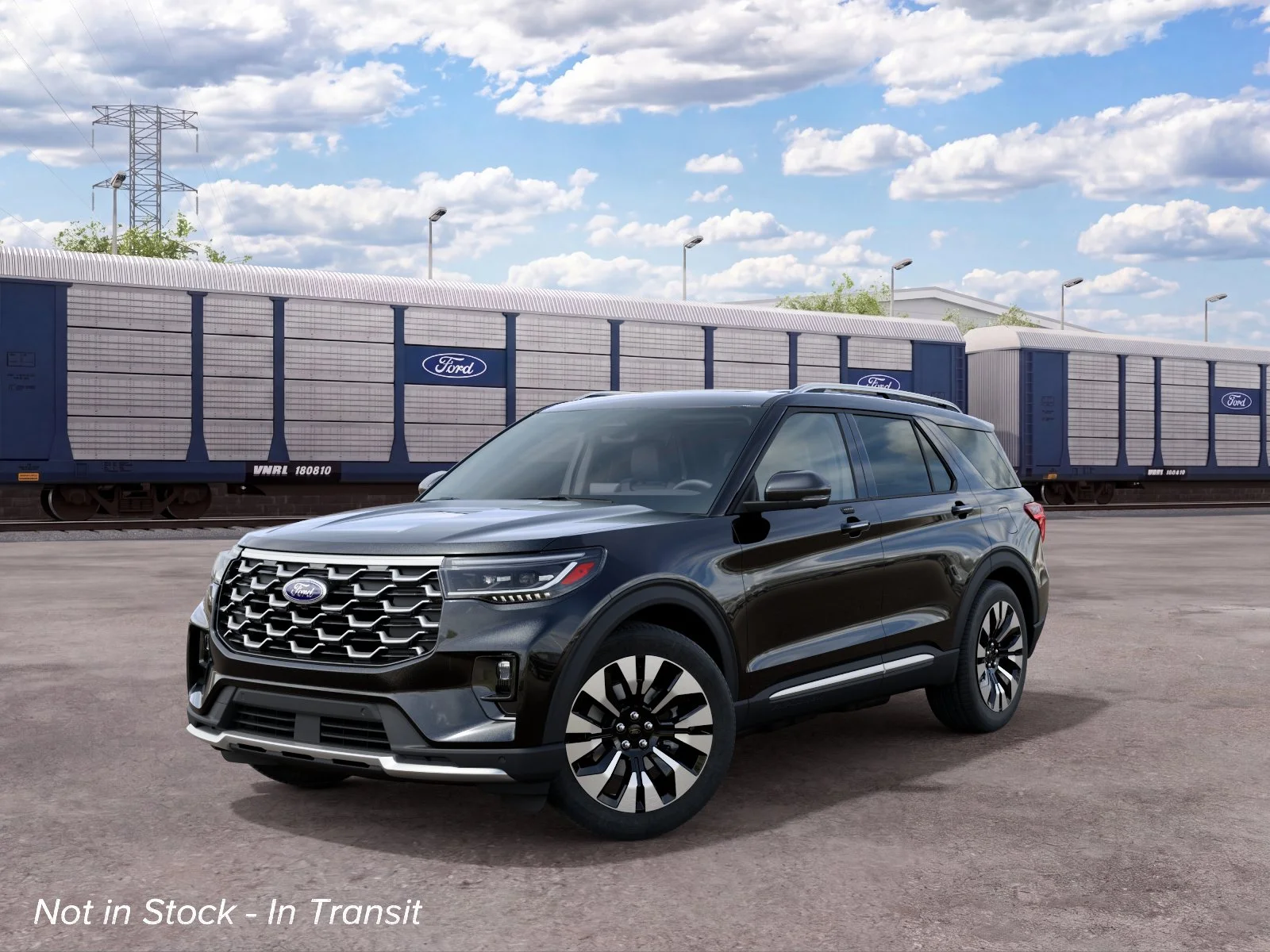 New 2027 Black Ford 4DR 4WD PLTNM image 2