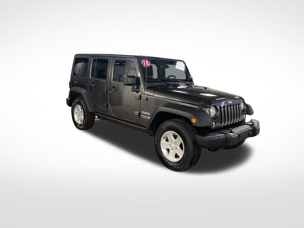 Used 2018 Gray Jeep Unlimited Sport image 8