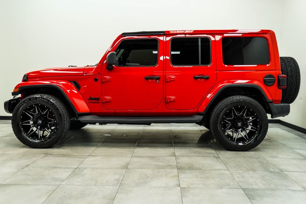 Used 2021 Red Jeep Unlimited Sahara Altitude image 10