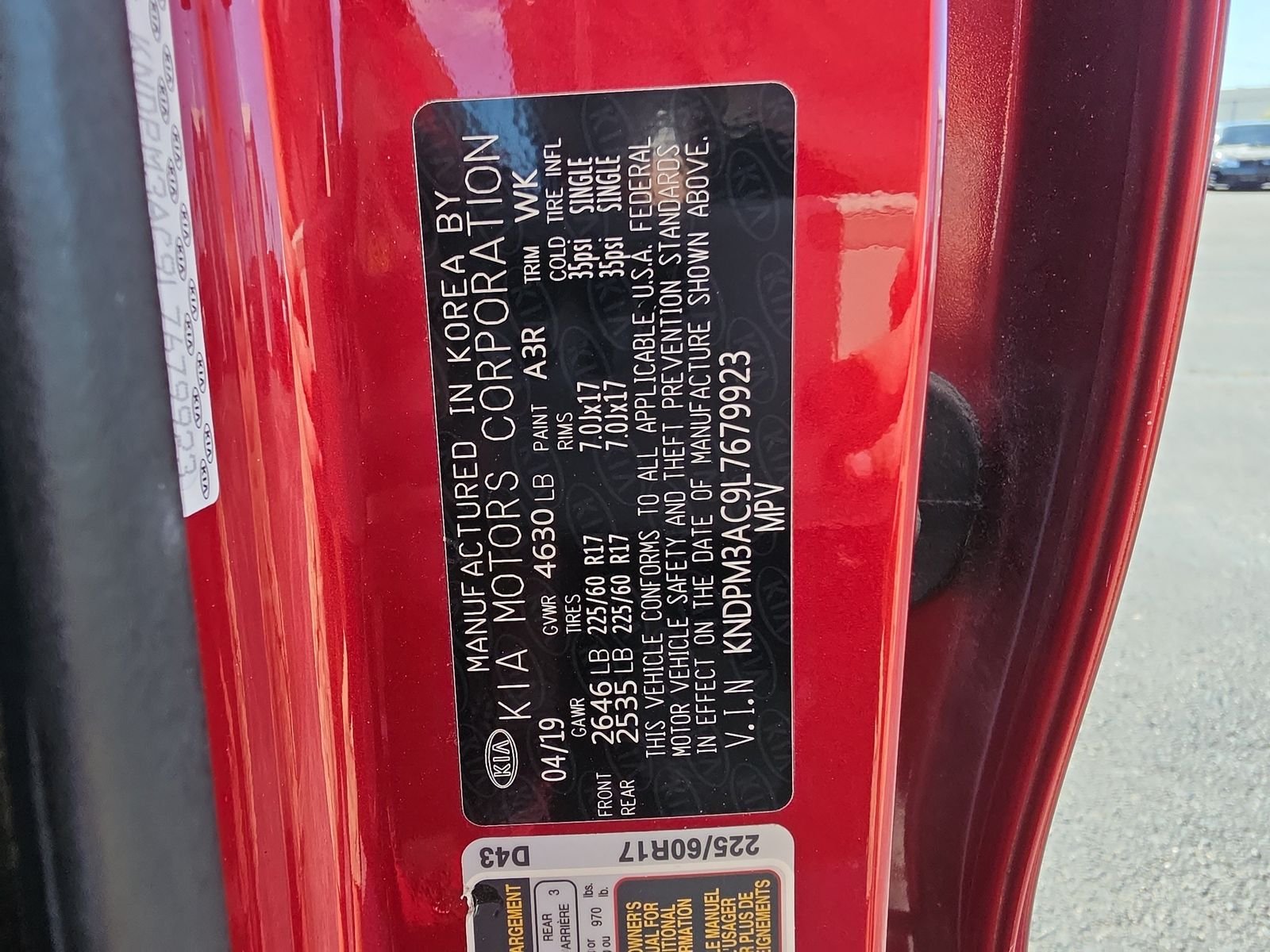 Used 2020 Red Kia LX image 27