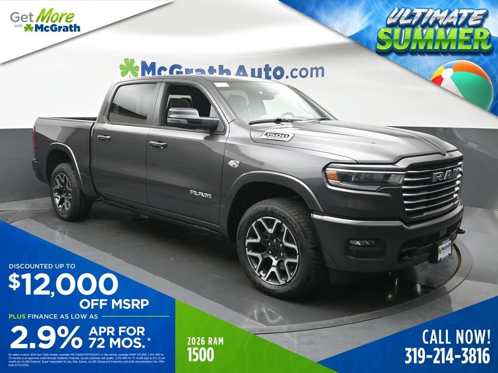New 2026 Granite Crystal Metallic Clear-Coat Exterior Paint RAM Laramie image 1
