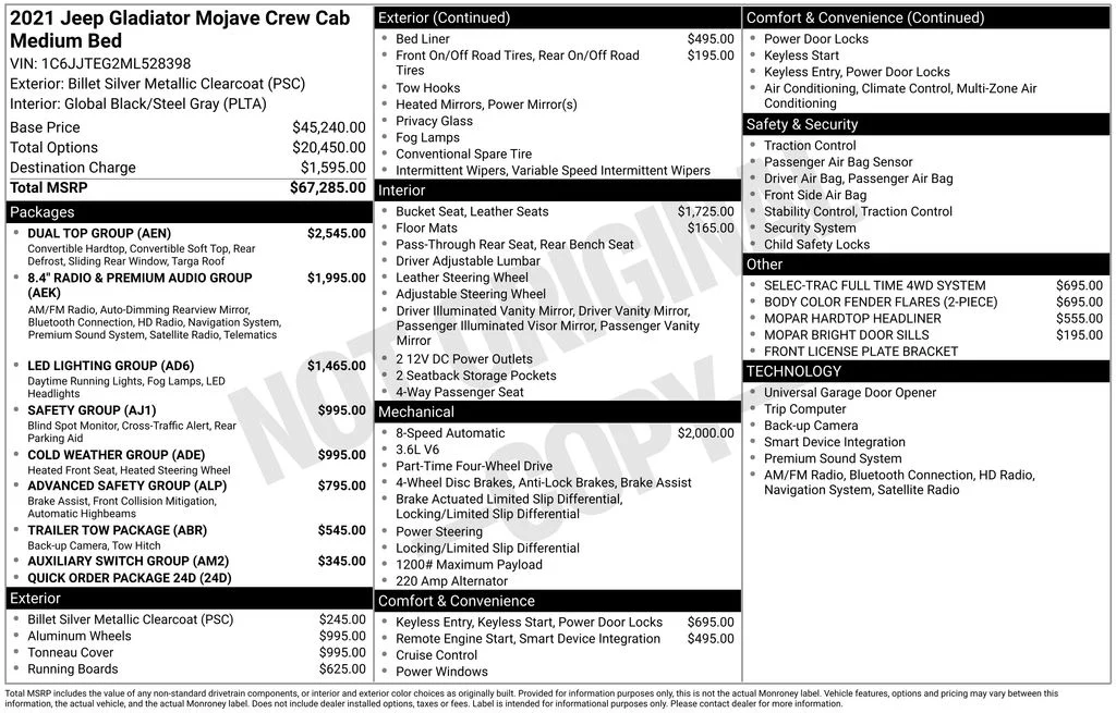 Used 2021 Silver Jeep Mojave image 7
