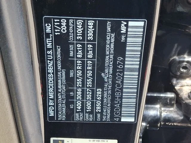 Used 2012 Black Mercedes-Benz ML 350 image 27