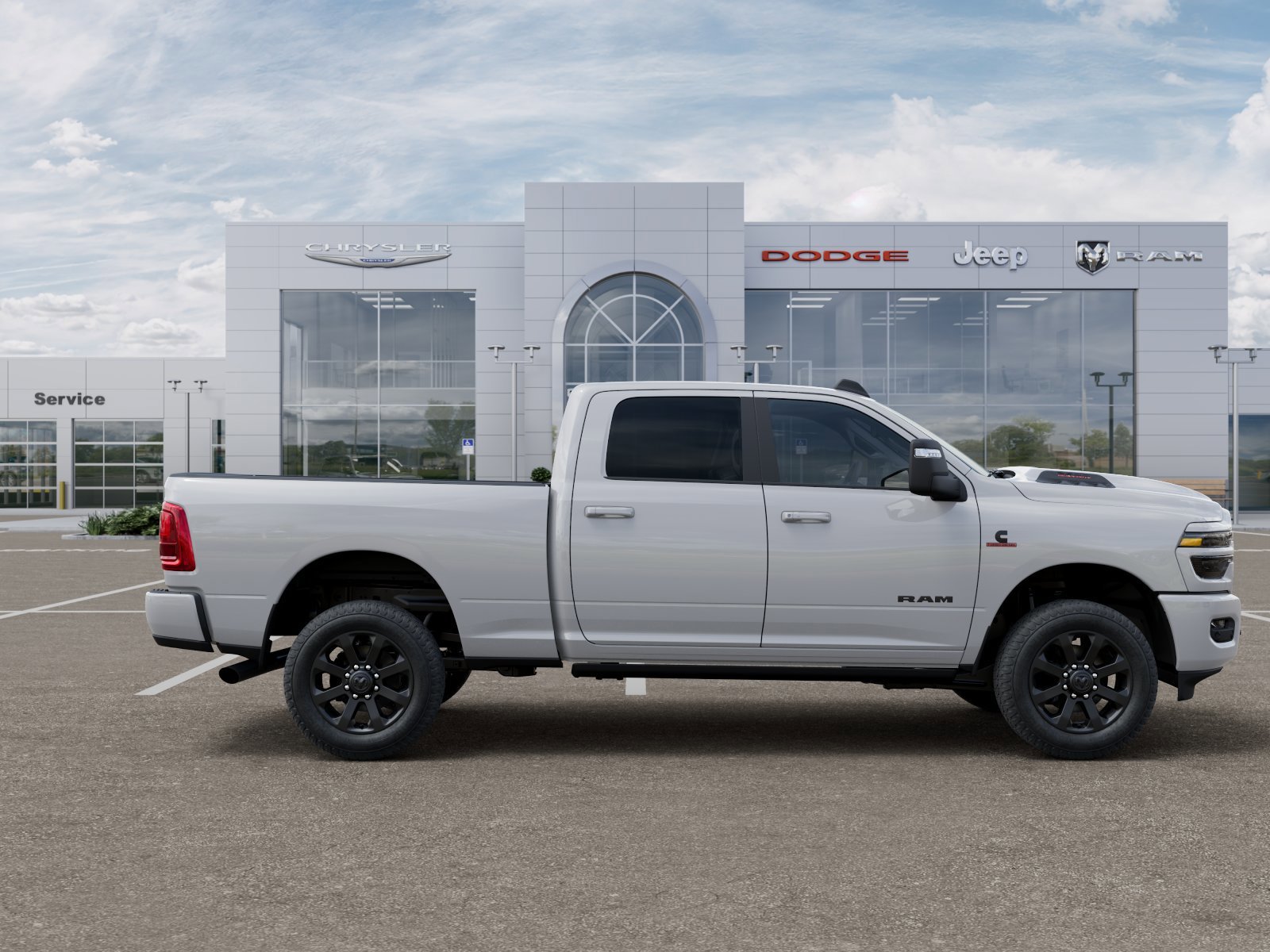 New 2026 Bright White Clear-Coat Exterior Paint RAM Laramie image 21