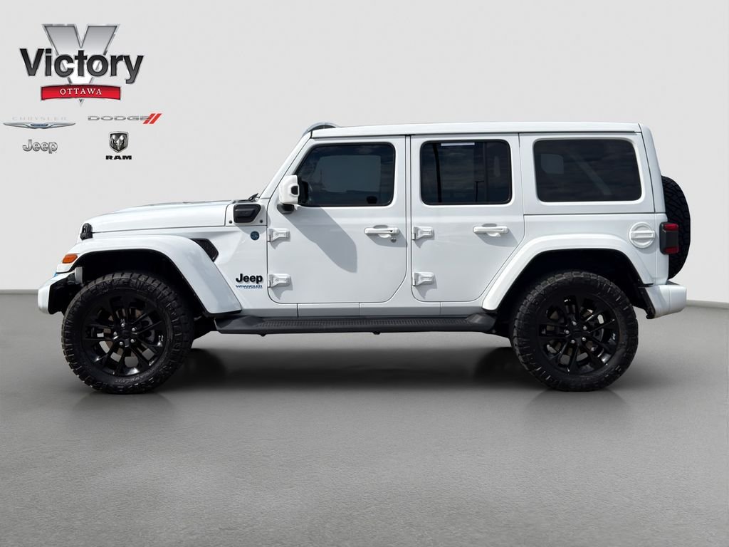 Used 2021 White Jeep Unlimited Sahara 4xe image 3