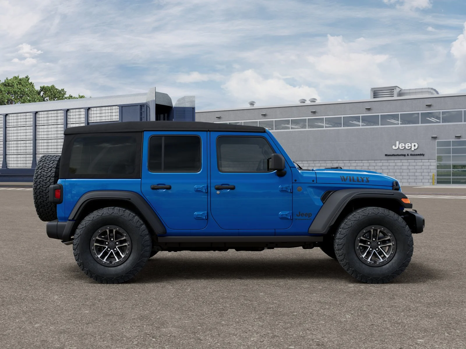New 2026 Hydro Blue Pearl-Coat Exterior Paint Jeep Willys image 21