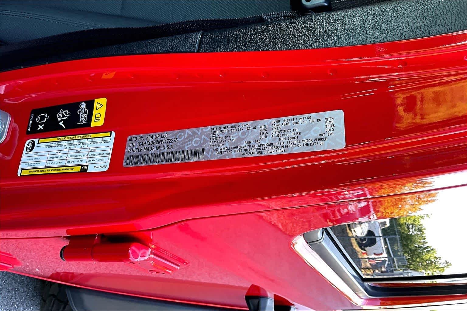 Used 2022 Firecracker Red Clearcoat Jeep Unlimited Willys Sport image 31