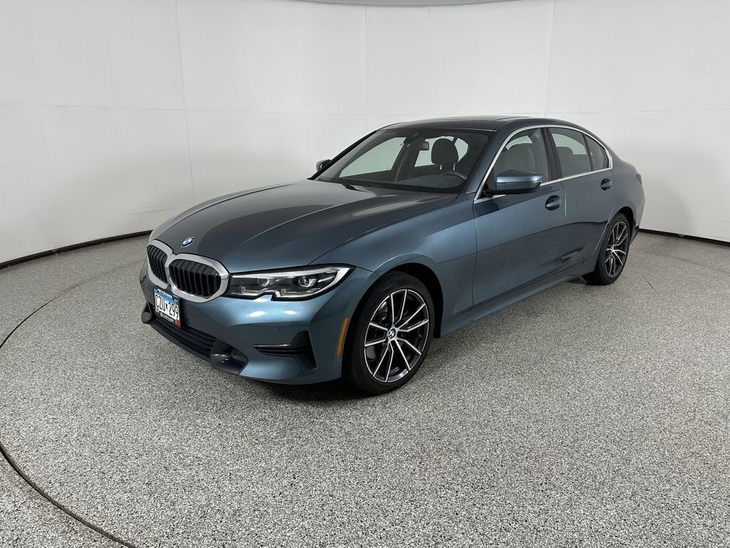 Used 2019 Blue Ridge Mountain Metallic BMW 330i xDrive image 1