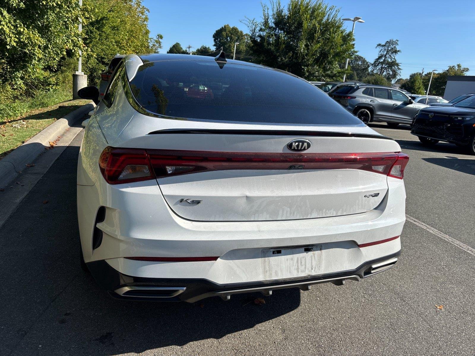 Used 2021 Glacial White Pearl KIA GTLINE image 4