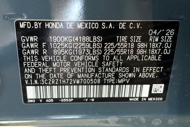 New 2027 Nordic Forest Pearl Honda EX-L image 23