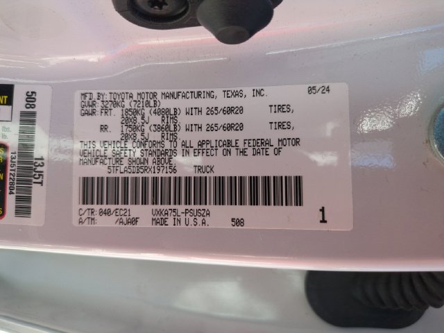 Used 2024 White Toyota SR5 image 33