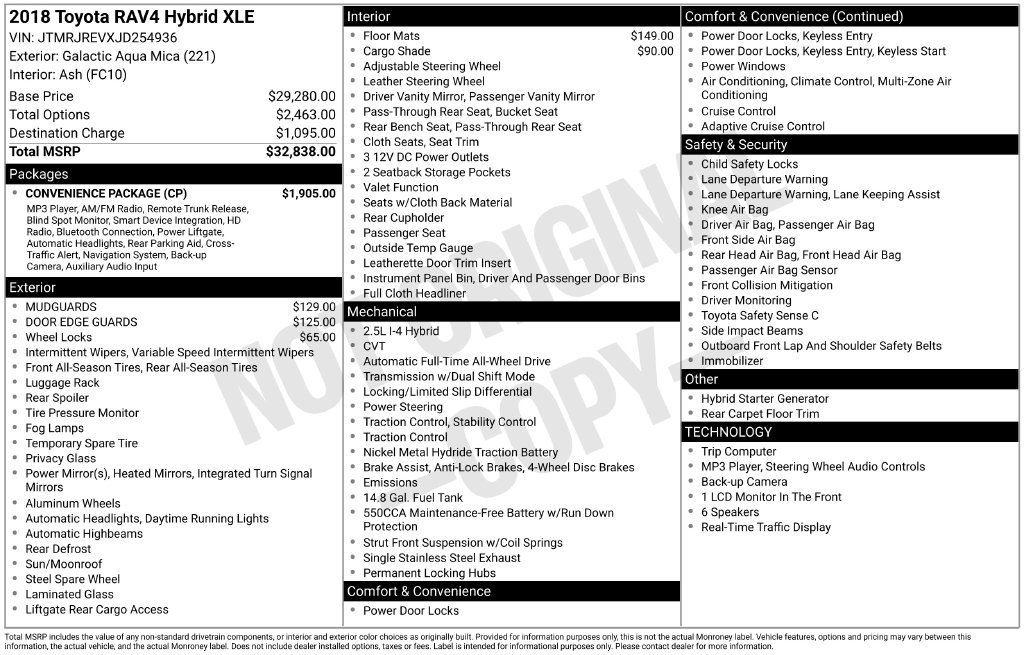 Used 2018 Blue Toyota XLE image 6