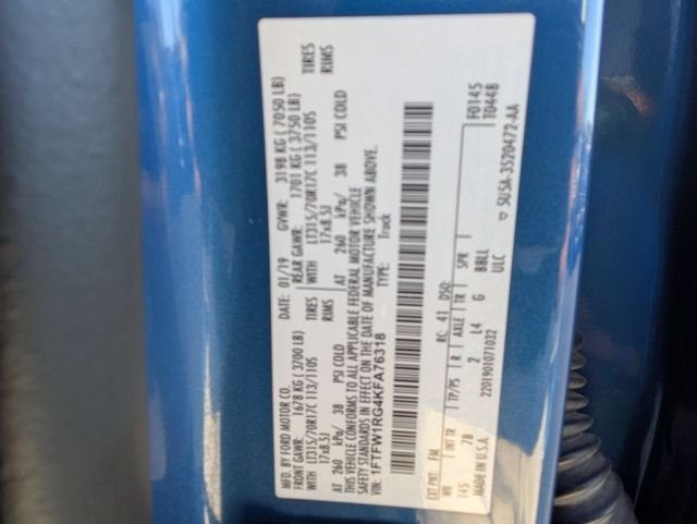 Used 2019 Blue Metallic Ford Raptor image 29