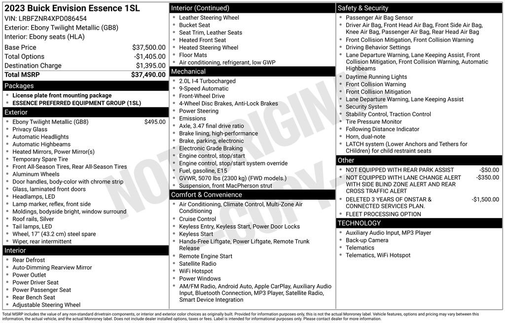 2023 Buick Envision Essence