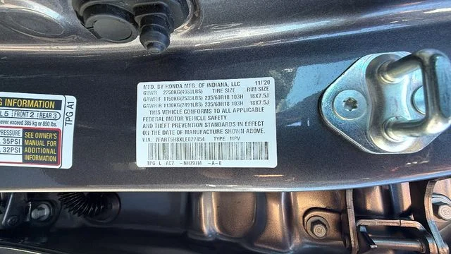 Used 2020 Modern Steel Metallic Honda EX-L image 33