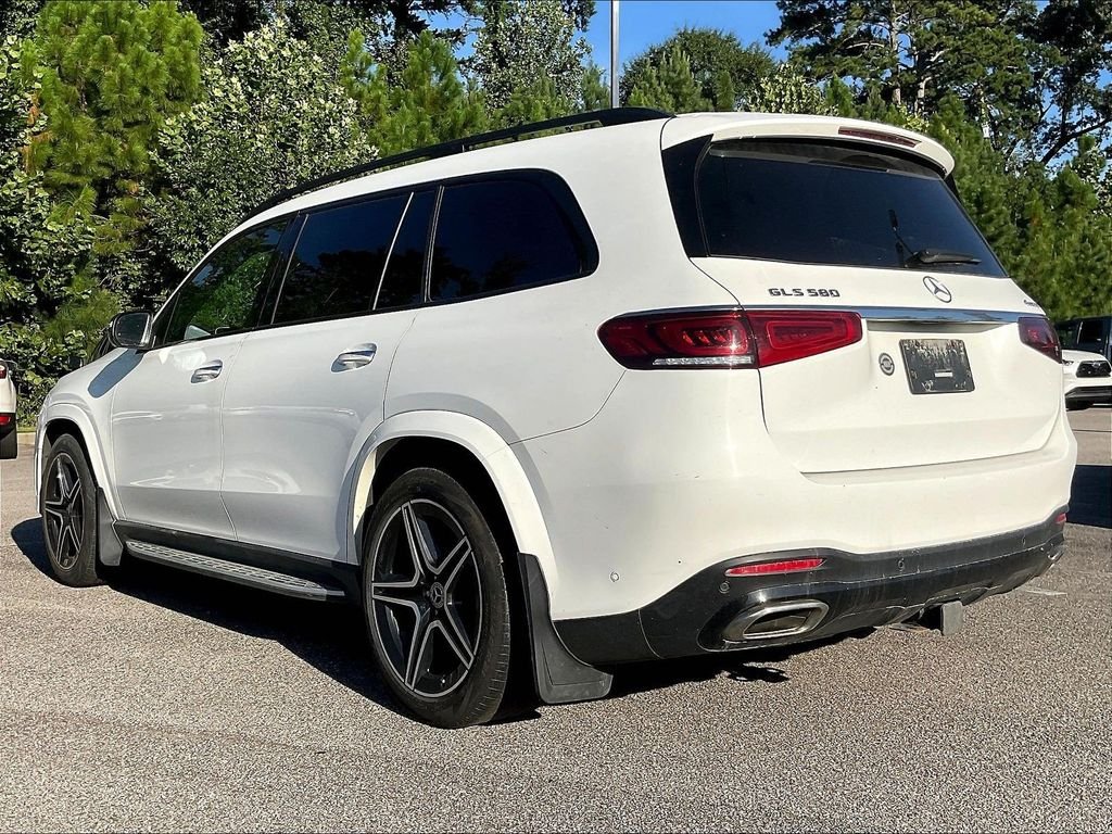 Certified Used 2022 Polar White Mercedes-Benz GLS 580 image 3