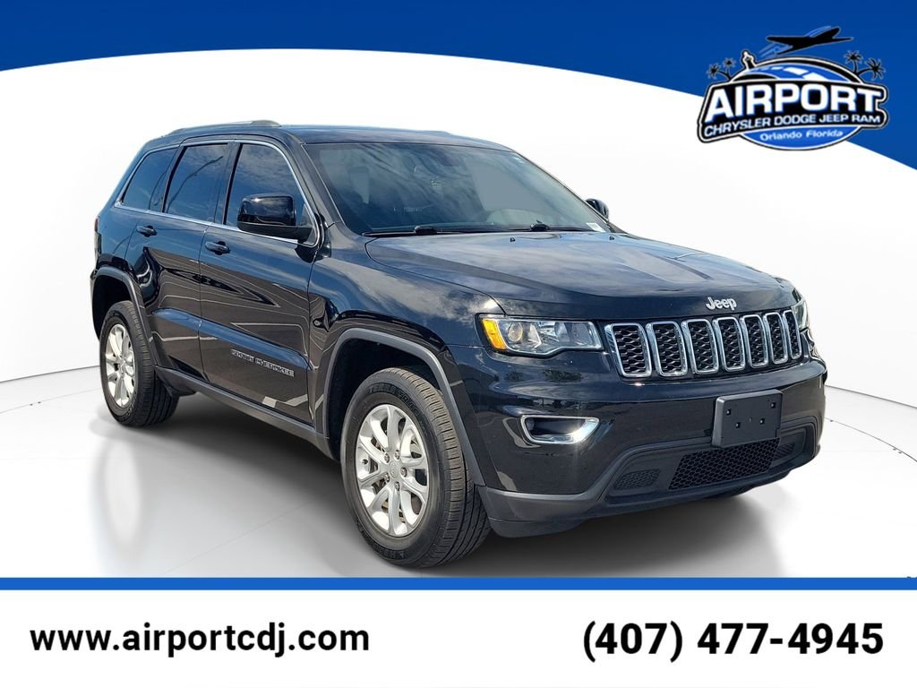 Used 2021 Black Jeep Laredo E image 1