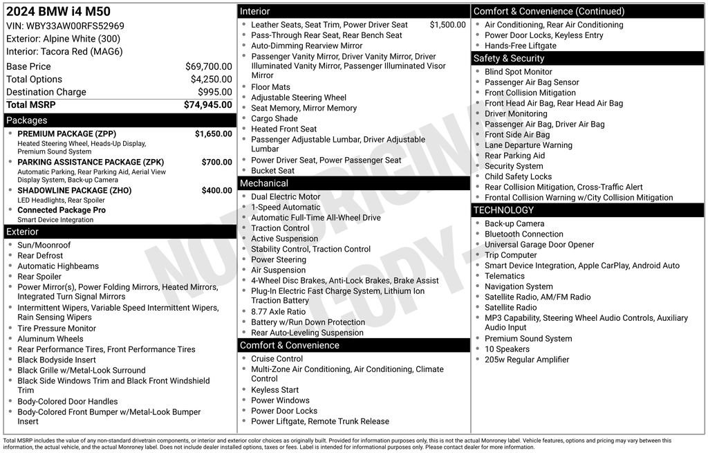 Certified Used 2024 White BMW M50 image 2