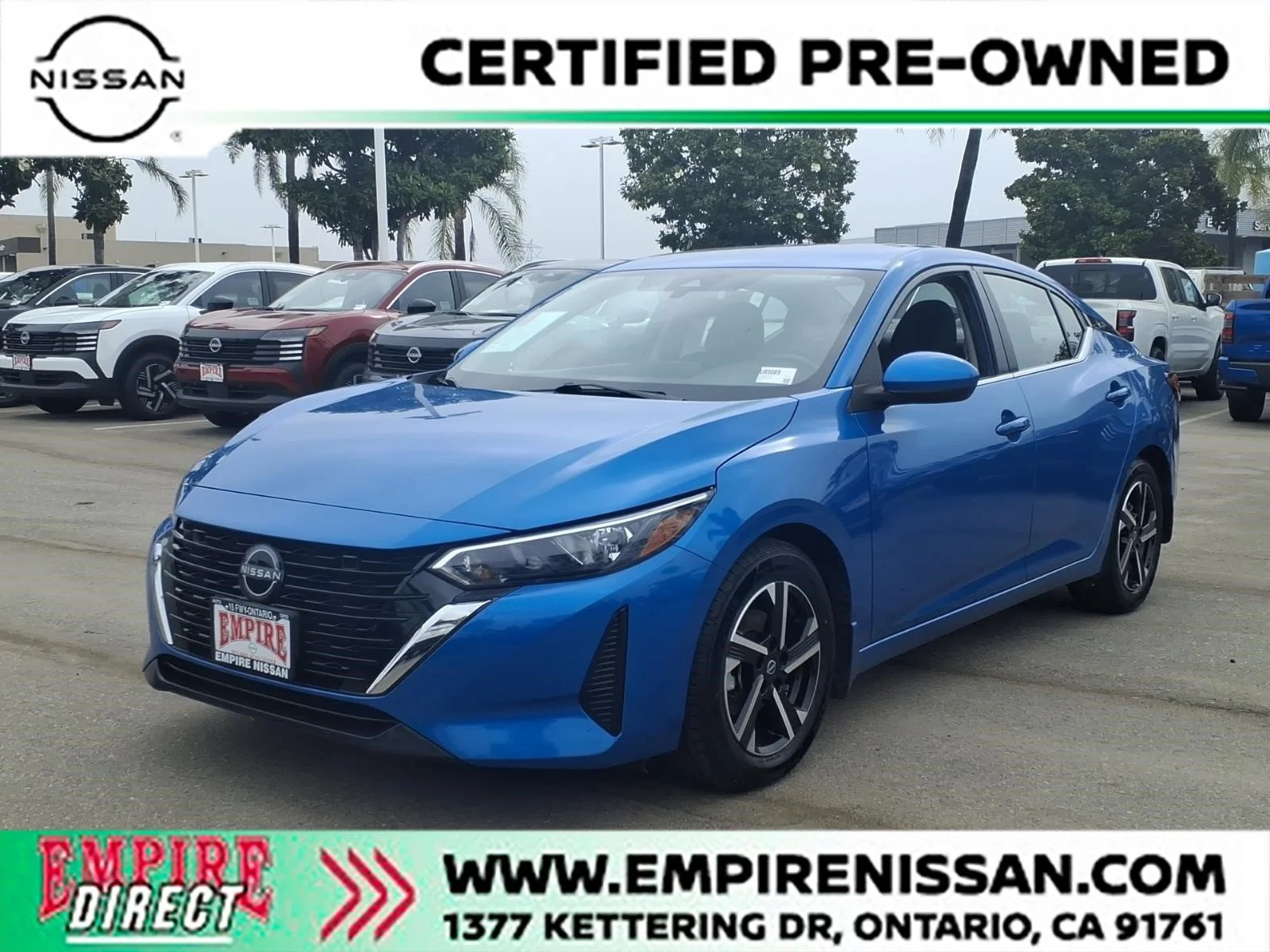 Certified Used 2024 Electric Blue Metallic Nissan SV image 1