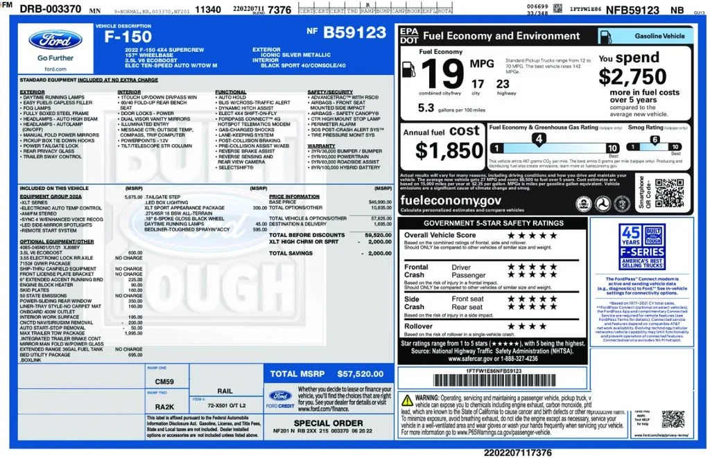 Used 2022 Silver Ford XLT image 3