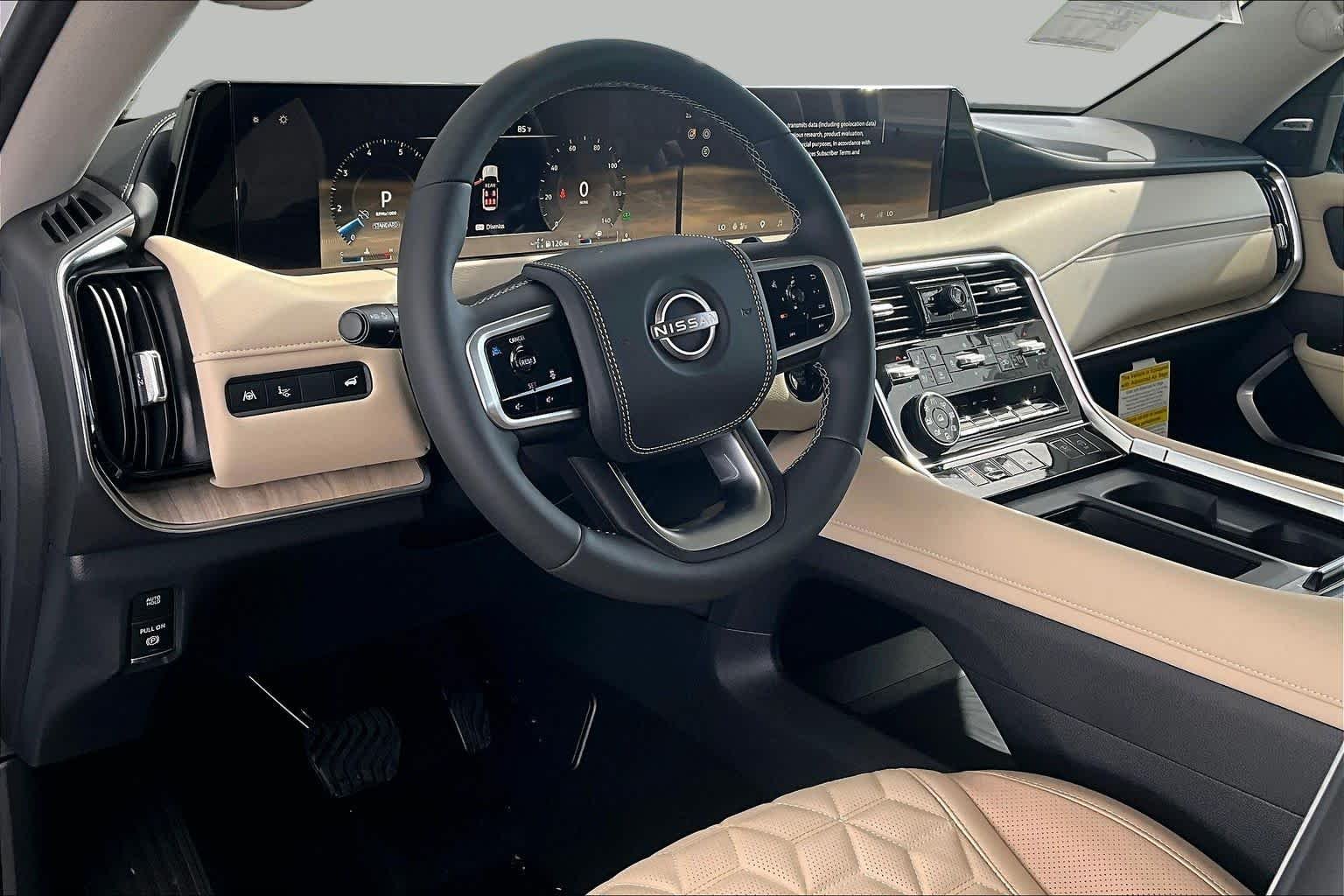 New 2026 Everest White TriCoat / Super Black Two-tone Nissan Platinum Reserve image 10