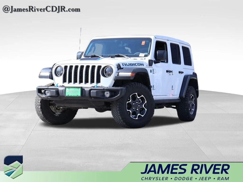 Used 2023 White Jeep Rubicon 4xe image 1