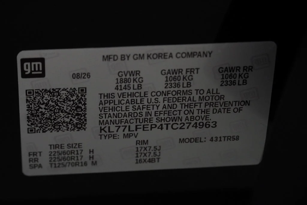 New 2026 Mosaic Black Metallic Chevrolet LS image 42