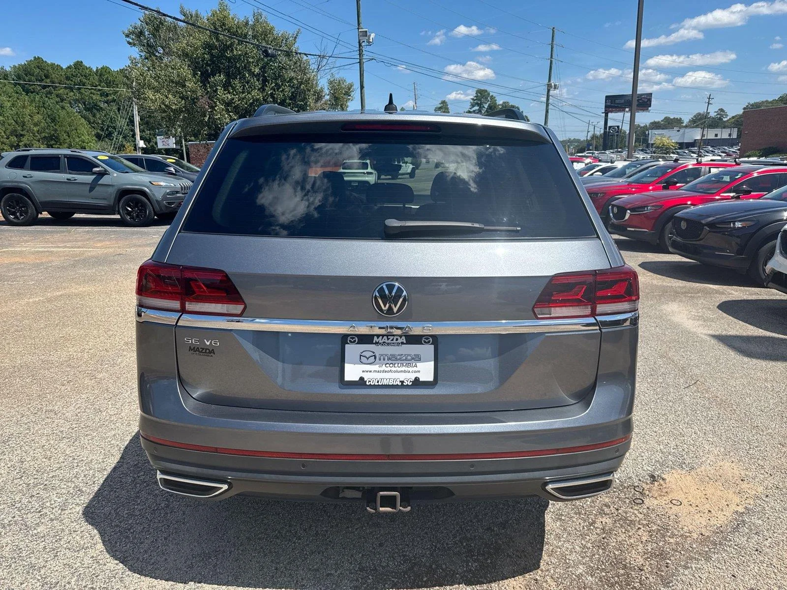 Used 2021 Platinum Gray Metallic Volkswagen 3.6L V6 SE w/Technology image 24