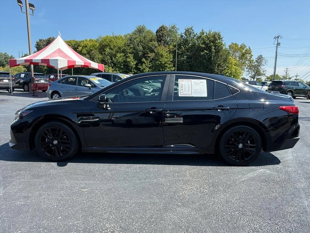 Certified Used 2025 Midnight Black Metallic Toyota SE image 1