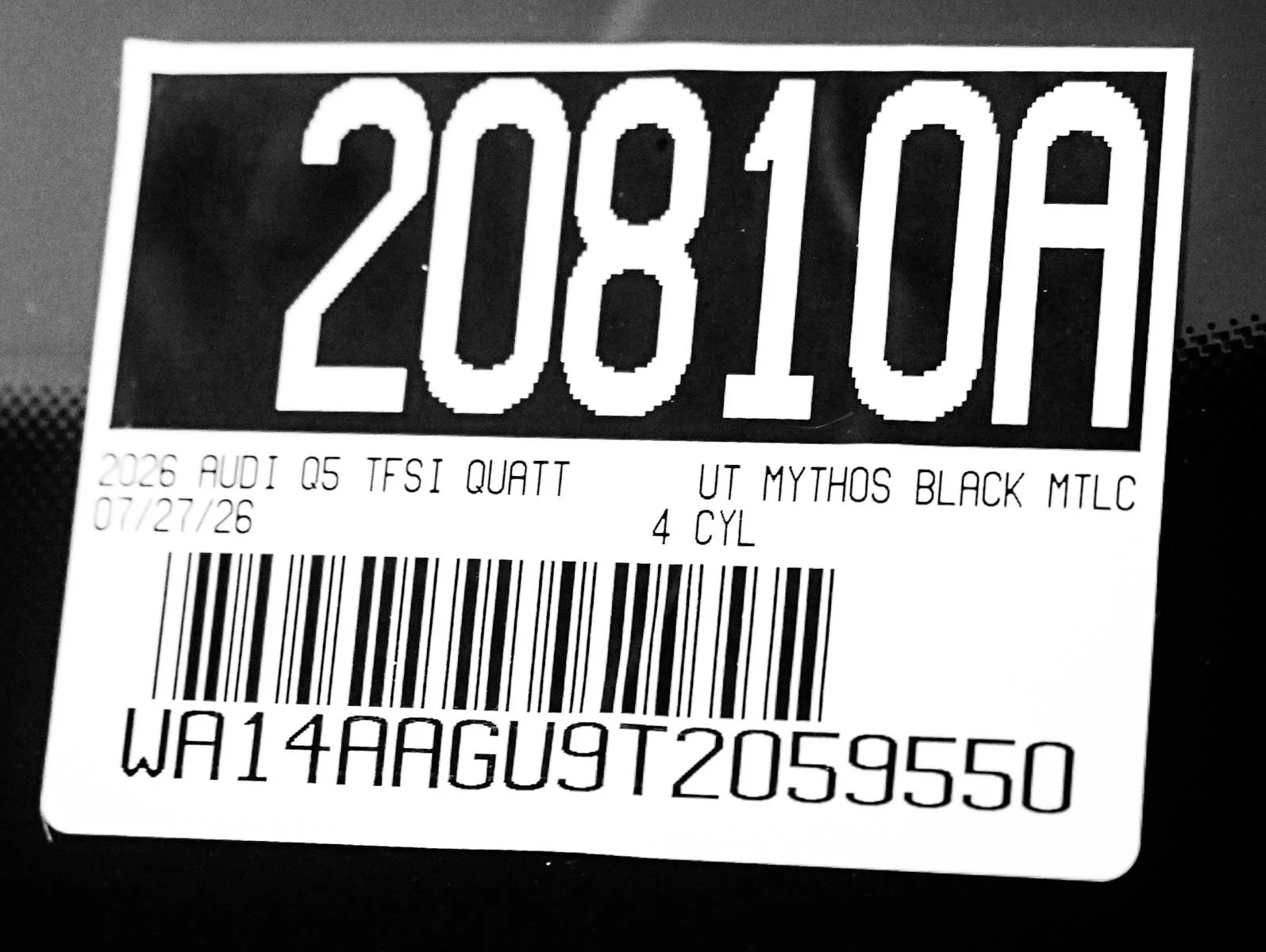 New 2026 Mythos Black Metallic Audi Premium image 28