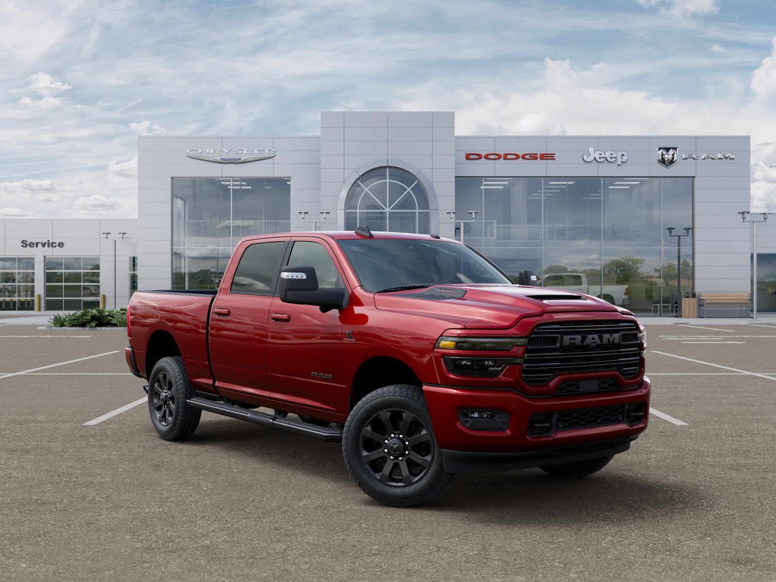 New 2026 Molten Red Pearl-Coat Exterior Paint RAM Laramie image 32