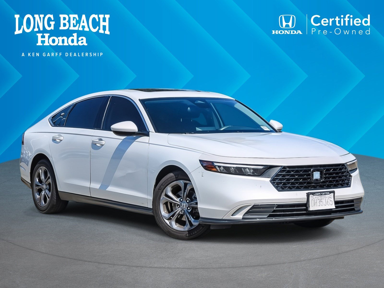 Certified Used 2024 Platinum White Pearl Honda EX image 1